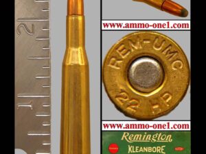 .22 savage high power by rem umc, jsp, one cartridge not a box