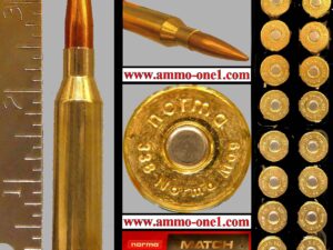.338 norma mag. by norma, 300 gr. jhp, one cartridge not a box .338 norma mag. by norma, 300 gr. jhp, one cartridge not a box