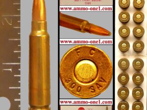 .300 savage, 1250 grain jsp, one box of 20 cartridges .300 savage, 1250 grain jsp, one box of 20 cartridges