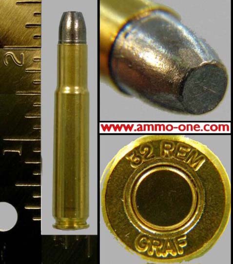 .32 remington automatic (auto), new, one cartridge not a box