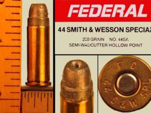 .44 smith & wesson special by federal, lead, one cartridge .44 smith & wesson special by federal, lead, one cartridge