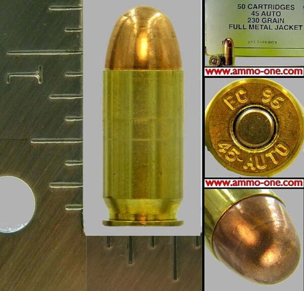 45autofederal1996militaryfmj