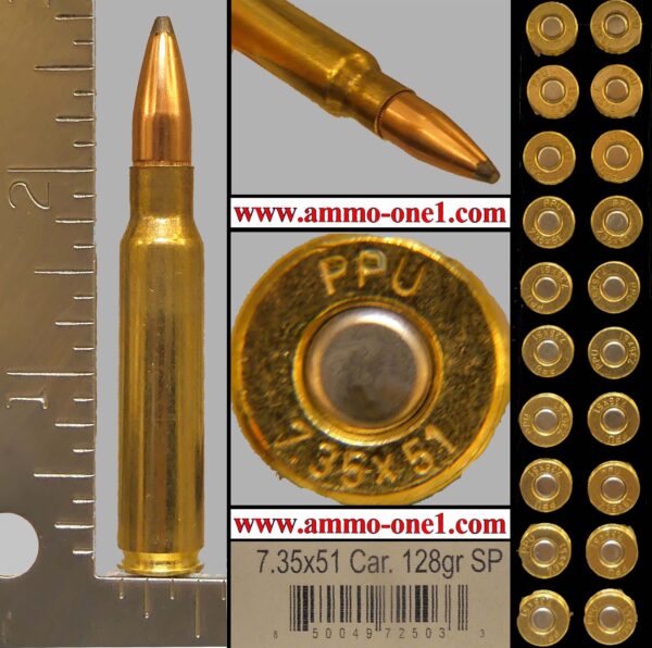 7.35x51mm carcano, new production! jsp, box of 20 cartridges as low as $39.95 a box!