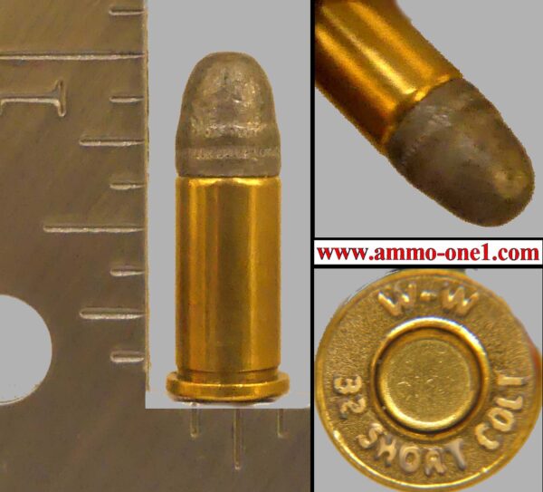 .32 short colt, "w w" h/s by winchester, one cartridge not a box.
