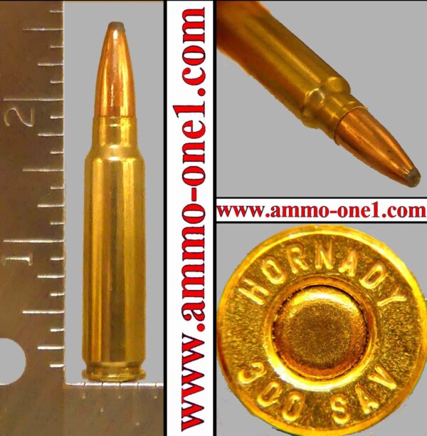 .300 savage, "hornady 300 sav"h/s, jsp, one cartridge not a box! .300 savage, "hornady 300 sav"h/s, jsp, one cartridge not a box!