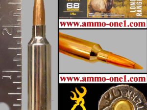 6.8 western, with elk h/s by browning, one cartridge not a box!