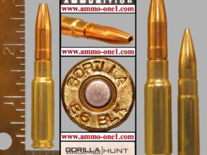 8.6 blackout by gorilla ammo, 285 grain fracturing subsonic, one cartridge not a box.