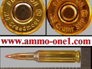 .25 creedmoor combo 2 cartridges 1 with large and 1 with small rifle primer" 2 different head stamps by peterson cartridge co. (still considered a wildcat) .25 creedmoor combo 2 cartridges 1 with large and 1 with small rifle primer" 2 different head stamps by peterson cartridge co. (still considered a wildcat)