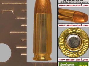 30 super carry by remington, 100 gr. fmj, one cartridge not a box.