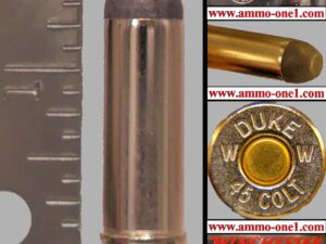 .45 colt #04, 2007 limited edition, john wayne limited addition, nickel case, "duke" head stamp one cartridge not a box!