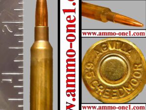 1.) 6.5 creedmoor by aguila, 140gr. fmj, one cartridge not a box! 1.) 6.5 creedmoor by aguila, 140gr. fmj, one cartridge not a box!
