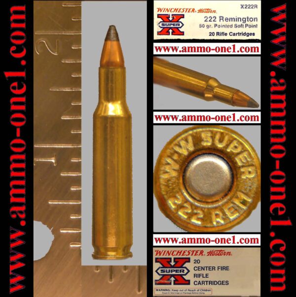 .222 remington by winchester, "jsp", "w w super"h/s, mint & bright, one cartridge not a box! .222 remington by winchester, "jsp", "w w super"h/s, mint & bright, one cartridge not a box!