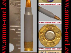 (a007) .223 remington by natec inc. 2004, "gray" polymer case, "pca 223 rem 04" h/s, one cartridge not a box.