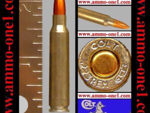 (a008) .223 remington by colt / barnaul, 2014 special run, "colt" h/s 62 gr. fmj, bimetal case, one cartridge not a box. (a008) .223 remington by colt / barnaul, 2014 special run, "colt" h/s 62 gr. fmj, bimetal case, one cartridge not a box.