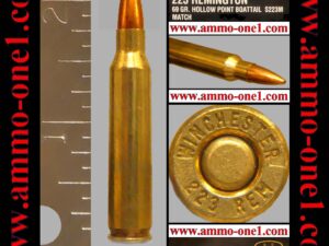 (a003) .223 remington by winchester h/s, supreme match, 69 gr. jhpbt, one cartridge not a box (a003) .223 remington by winchester h/s, supreme match, 69 gr. jhpbt, one cartridge not a box