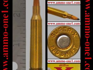 (b.), .220 swift by western / winchester, older "super x 220 swift" h/s, 48 gr. jsp, one cartridge not a box!