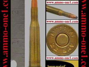 .22 savage high power by c.i.l. with "imperial" h/s, 70 gr. jsp, mint with some *patina*, one cartridge not a box! (copy) .22 savage high power by c.i.l. with "imperial" h/s, 70 gr. jsp, mint with some *patina*, one cartridge not a box! (copy)