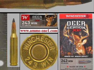 (item .003) .243 winchester by winchester, "mint!" new production, 95g. "xp" ballistic tip, one cartridge not a box (item .003) .243 winchester by winchester, "mint!" new production, 95g. "xp" ballistic tip, one cartridge not a box