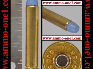 .500 bushwhacker by tii armory, * "error" head stamp, 310 grain wfngc (powder coat lead), one cartridge not a box.